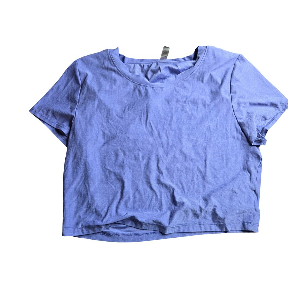Beyond Yoga Purple Featherweight Cropped Tee Size: XL